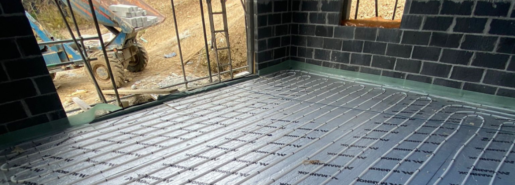 underfloor heating arrangement in chulmleigh