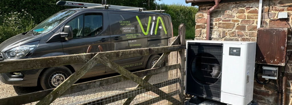 air source heat pump installation